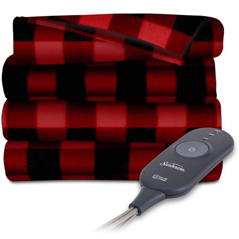 Buy Biddeford Blankets Comfort Knit Fleece Heated Electric Throw Blanket, 62" x 50", Blue at Walmart.com